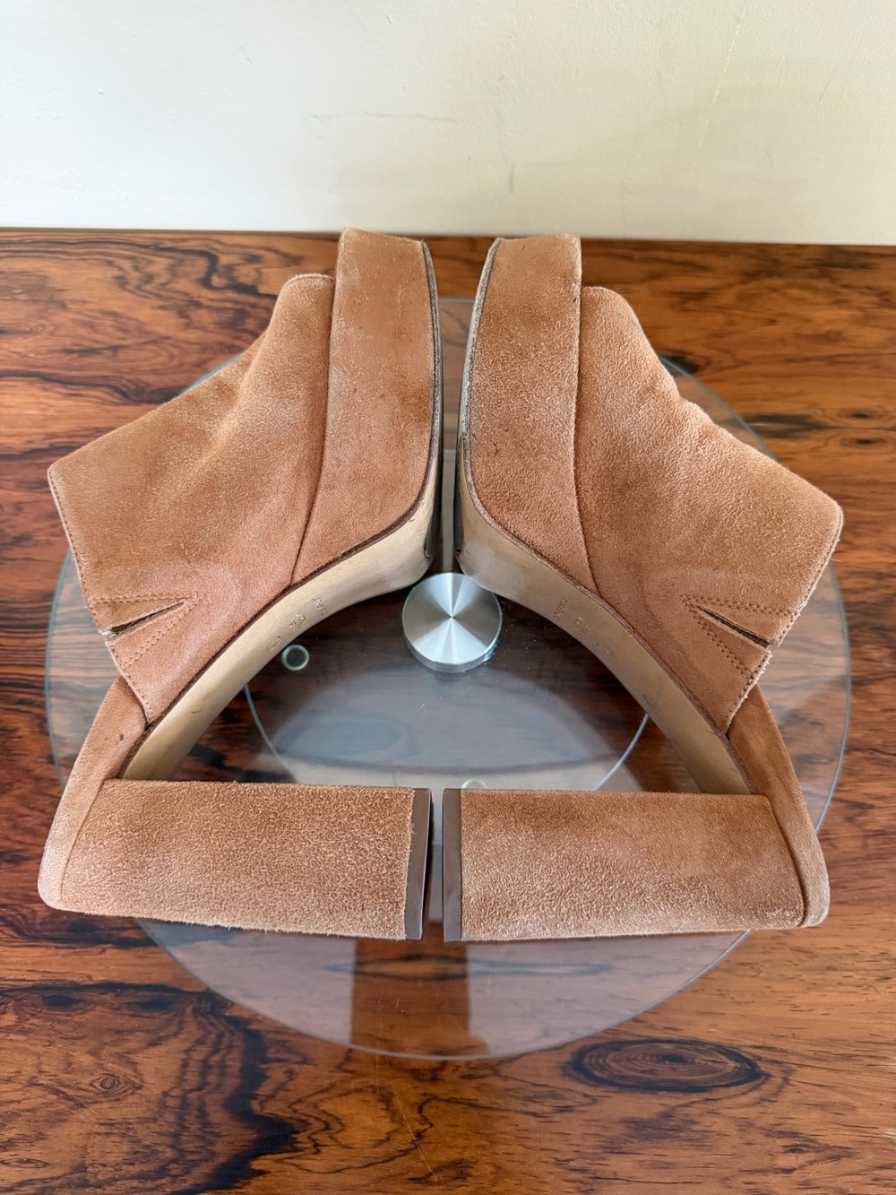 Inez Ceci Mules in toffee suede in 7 - Picture 13 of 16